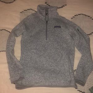 Grey Patagonia Quarter-Zip Women’s XS